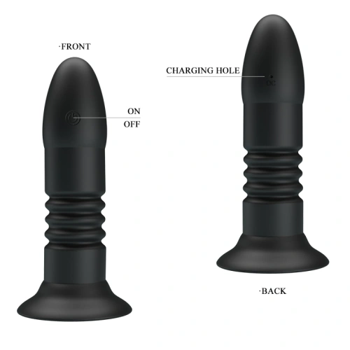 Nina - Magic Jingers Rechargeable Vibrating and Thrusting Remote Control Anal Toy [2]