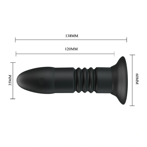 Nina - Magic Jingers Rechargeable Vibrating and Thrusting Remote Control Anal Toy [5]