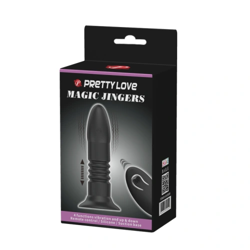 Nina - Magic Jingers Rechargeable Vibrating and Thrusting Remote Control Anal Toy [6]
