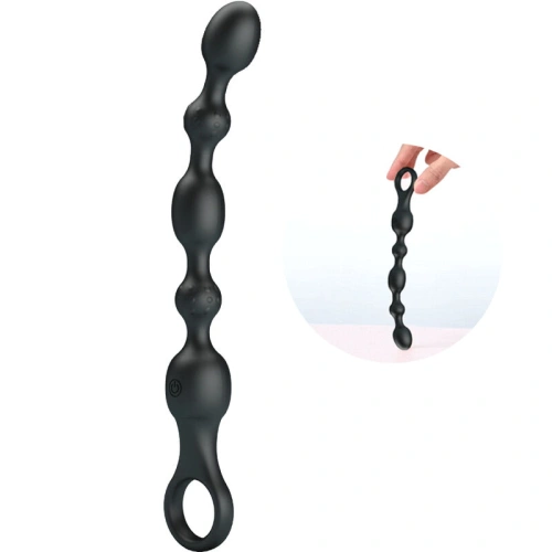 Dilyana- Rechargeable Vibrating Anal Silicone Van Rosary [4]