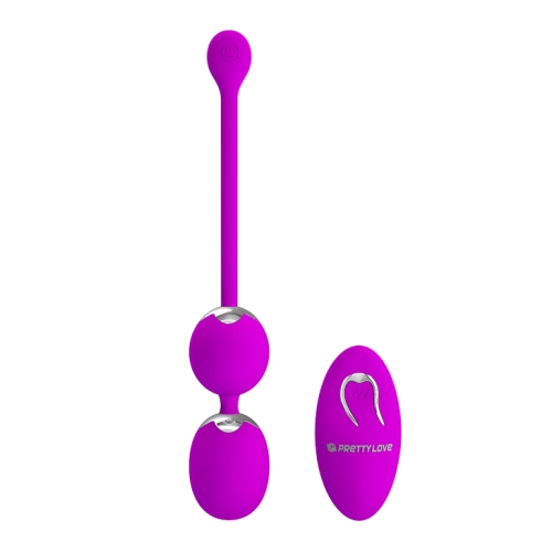Vibrating vaginal balls with Willie wireless remote control