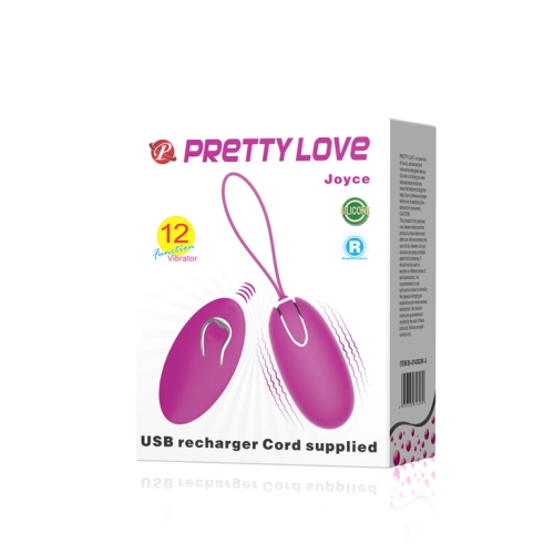 Joyce silicone rechargeable vibro egg purple [5]