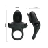 Nina - Vibrating penis ring made of silicone with a clitoral stimulator Vibrant Penis Ring II black [4]