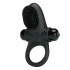 Nina - Vibrating penis ring made of silicone with a clitoral stimulator Vibrant Penis Ring II black