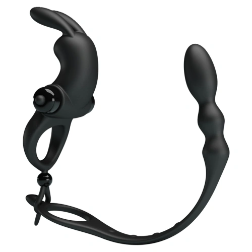Ralitsa Vibrating penis ring with clitoral and anal stimulation Penis Sleeve V [1]