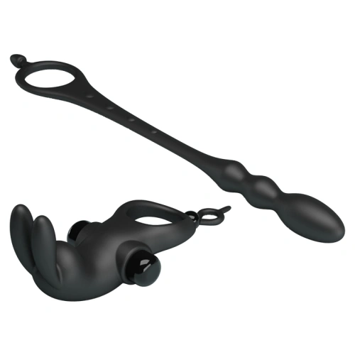 Ralitsa Vibrating penis ring with clitoral and anal stimulation Penis Sleeve V [2]