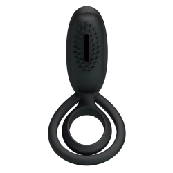 Vibrating double penis ring made of silicone Esther