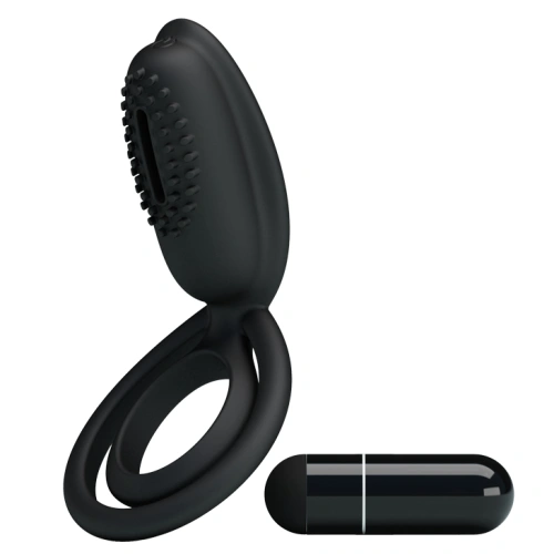Vibrating double penis ring made of silicone Esther [3]