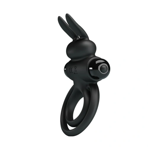 Vibrating double cock ring|silicone clitoris stimulator [1]