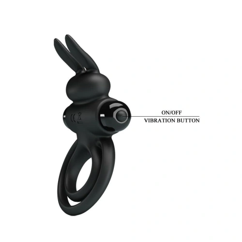Vibrating double cock ring|silicone clitoris stimulator [3]