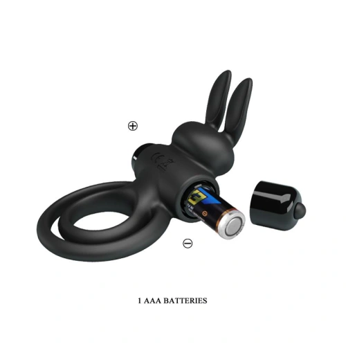 Vibrating double cock ring|silicone clitoris stimulator [5]