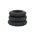 3 pcs. Titan Silicone Ribbed Cock Rings [2]