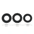 3 pcs. Titan Silicone Ribbed Cock Rings [3]