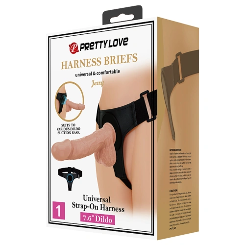 Nina - Strap-on belt with vacuum grip and realistic Jerry dildo [5]
