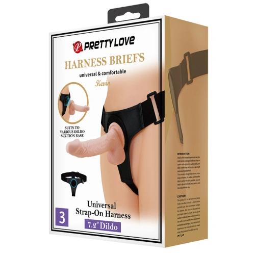 Strap-on with vacuum attachment and realistic dildo Kevin [7]