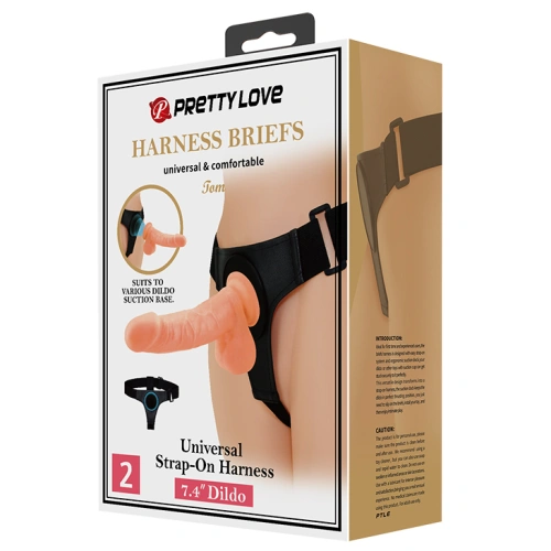 Strap-on set with vacuum grip and realistic Tom dildo [5]
