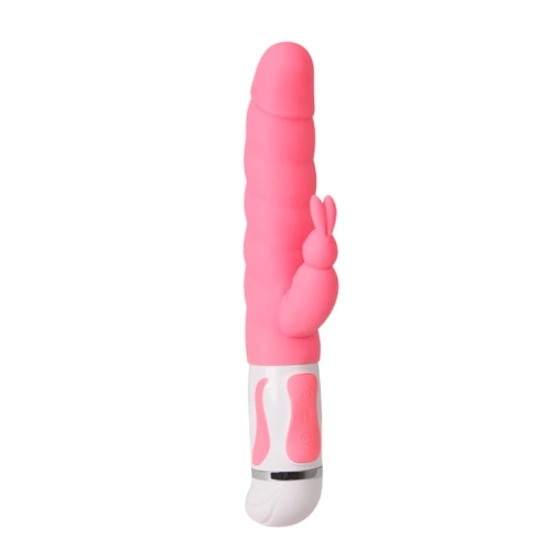 Silicone Rabbit Vibrator Pretty love steven swivel end Pink [1]
