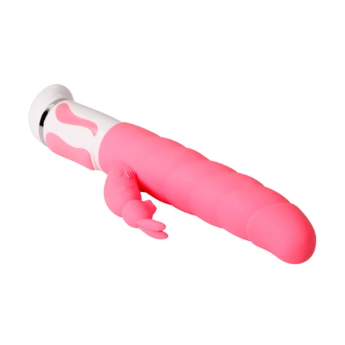  Silicone Rabbit Vibrator Pretty love steven swivel end Pink [3]