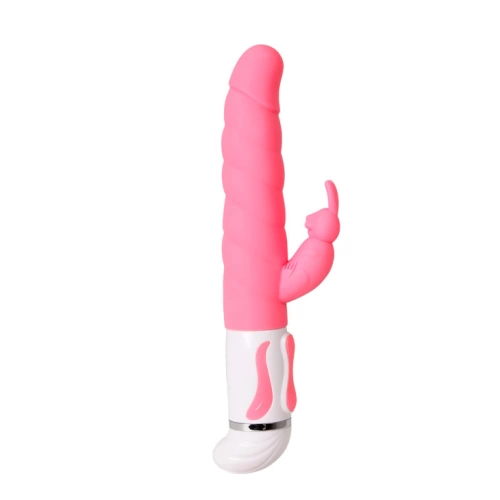  Silicone Rabbit Vibrator Pretty love steven swivel end Pink