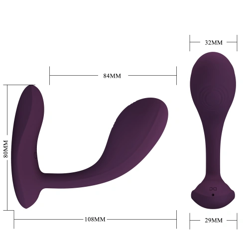Nina - Pretty Love Baird Mobile App Controlled Rechargeable Vibrating Stimulator [2]