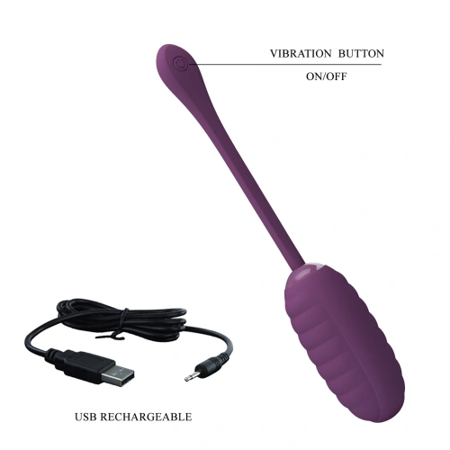Rechargeable Soft Silicone Vibro Egg with Pretty Love Casper Mobile App [4]