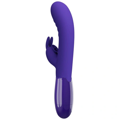 Cerberus Youth Mini Tongue Rechargeable Silicone Rabbit Vibrator Purple [4]