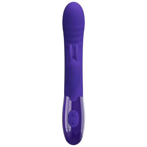 Cerberus Youth Mini Tongue Rechargeable Silicone Rabbit Vibrator Purple [5]