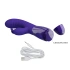 Cerberus Youth Mini Tongue Rechargeable Silicone Rabbit Vibrator Purple [8]