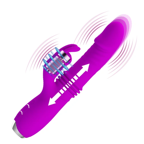Dilyana - Dorothy rechargeable silicone rabbit vibrator with back and forth function [4]