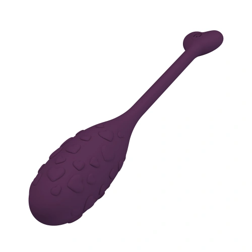 Rechargeable Silicone Vibro Egg with Mobile App Fisherman Purple