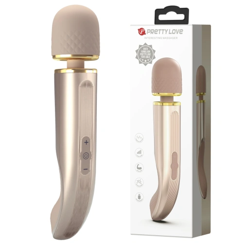 *Color - Nina - Powerful rechargeable Wand massager Interesting Massager pearl beige [10]