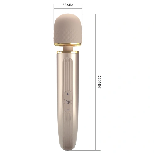 *Color - Nina - Powerful rechargeable Wand massager Interesting Massager pearl beige [5]