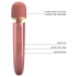 Powerful rechargeable Wand massager Interesting Massager pearl red [4]
