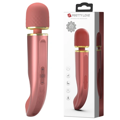 Powerful rechargeable Wand massager Interesting Massager pearl red [8]