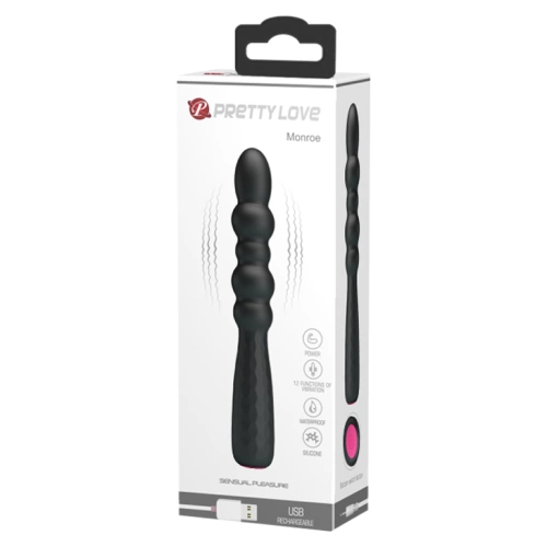 Monroe Rechargeable Vibrating Anal Stimulator Black [8]
