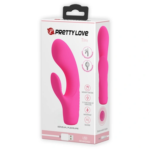 Nina - Pretty Love Tim Flexible Rechargeable Rabbit Vibrator Silicone [8]