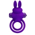 Vibrating double penis ring with clitoris stimulator made of silicone Ring III purple [1]
