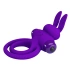 Vibrating double penis ring with clitoris stimulator made of silicone Ring III purple [3]