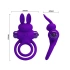 Vibrating double penis ring with clitoris stimulator made of silicone Ring III purple [5]