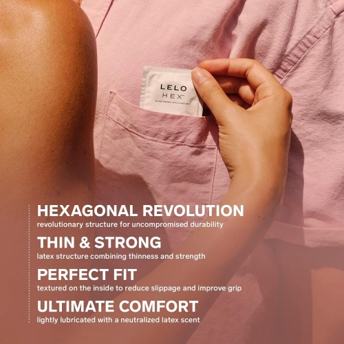 36 pcs. Luxury condoms Lelo Hex [9]