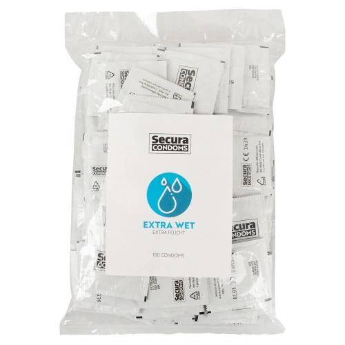 Latex condoms Secura Extra Wet 100 pcs.