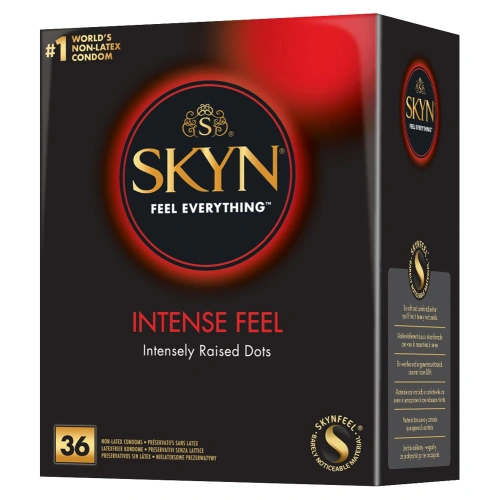36 pcs Skyn ​​Intense Feel non-latex ribbed condoms