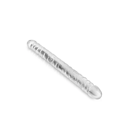 Double flexible jelly dildo Pure Jelly transparent 34 cm. [1]