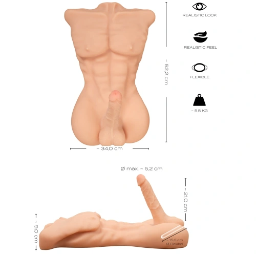 Realistic masturbator male body Realistixxx Deluxe [9]