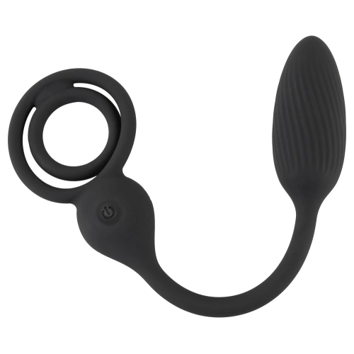 Rebel RC Butt Plug Cock And Ball Ring Rechargeable Silicone Butt Plug with Remote Control and Cock Ring [1]