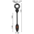 Rebel RC Butt Plug Cock And Ball Ring Rechargeable Silicone Butt Plug with Remote Control and Cock Ring [10]