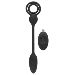 Rebel RC Butt Plug Cock And Ball Ring Rechargeable Silicone Butt Plug with Remote Control and Cock Ring
