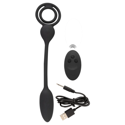 Rebel RC Butt Plug Cock And Ball Ring Rechargeable Silicone Butt Plug with Remote Control and Cock Ring [8]