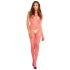 Rene Rofe Mesh One Piece Bodysuit With Thin Straps Pink [3]