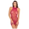 Rene Rofe Lace Mini Dress pink